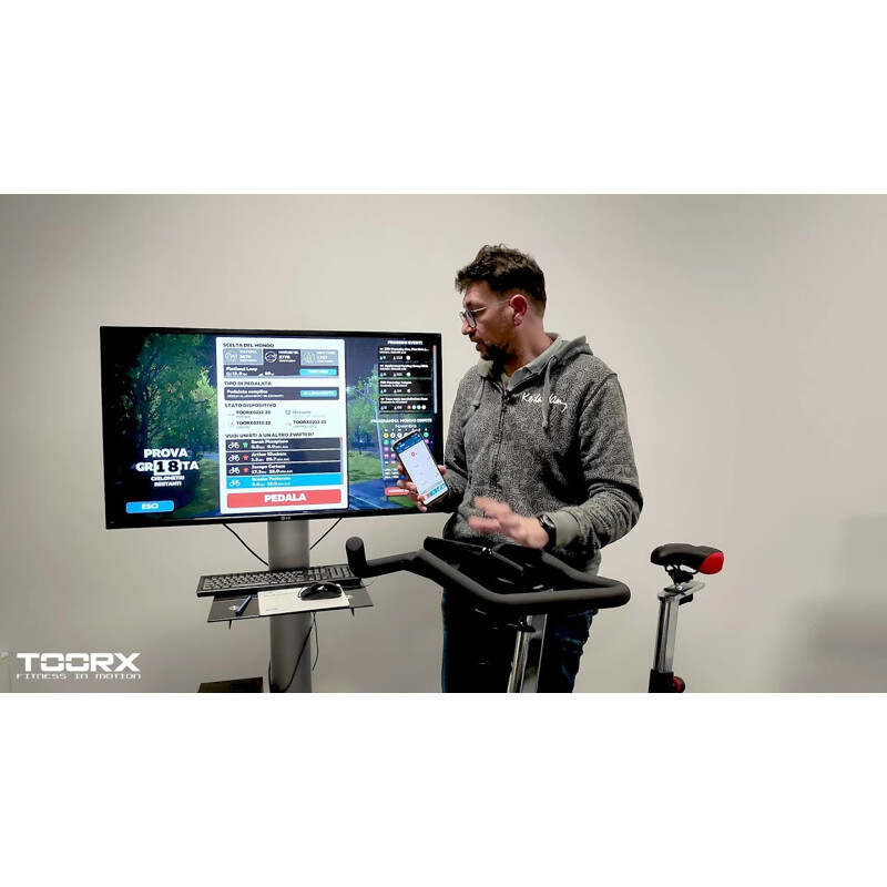 TOORX Indoor bike TOORX SRX-3500 HRC elettromagnetica fascia cardio inclusa APP Ready ZWIFT