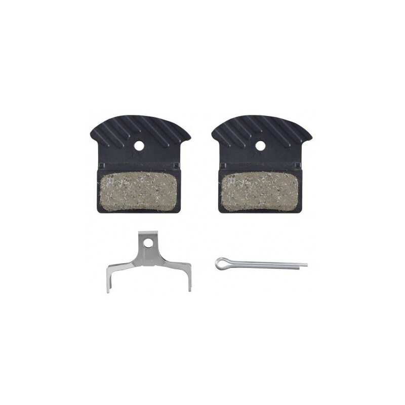 SHIMANO Pastiglie Freno Shimano J05A-RF Organiche Resina con Alette di Raffreddamento