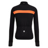 SANTINI Maglia ciclismo invernale SANTINI maniche lunghe ADAPT WOOL arancio