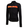 SANTINI Maglia ciclismo invernale SANTINI maniche lunghe ADAPT WOOL arancio