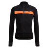 SANTINI Maglia ciclismo invernale SANTINI maniche lunghe ADAPT WOOL arancio