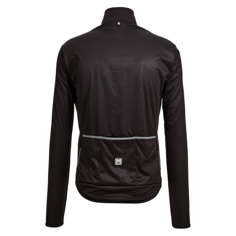 SANTINI Guscio ciclismo antivento SANTINI NEBULA WIND nero