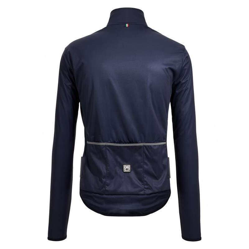 SANTINI Guscio ciclismo antivento SANTINI NEBULA WIND blu