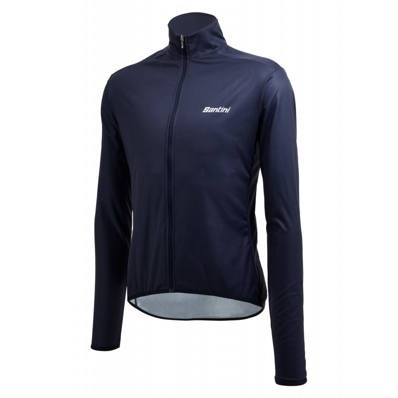 SANTINI Guscio ciclismo antivento SANTINI NEBULA WIND blu