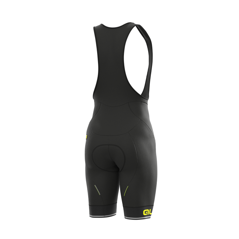 ALE' Pantalone invernale ciclismo ALE' SOLID BLEND nero giallo fluo 2023