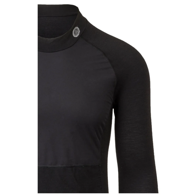 AGU Maglia intimo lana AGU WINTER antivento WIND BREAKER manica lunga nera unisex