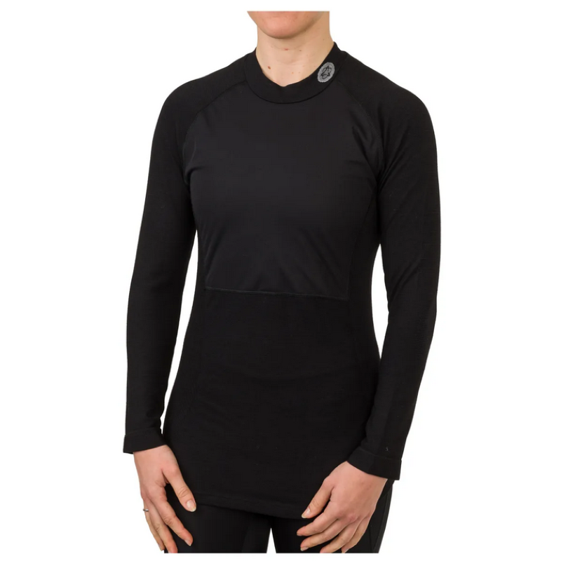 AGU Maglia intimo lana AGU WINTER antivento WIND BREAKER manica lunga nera unisex