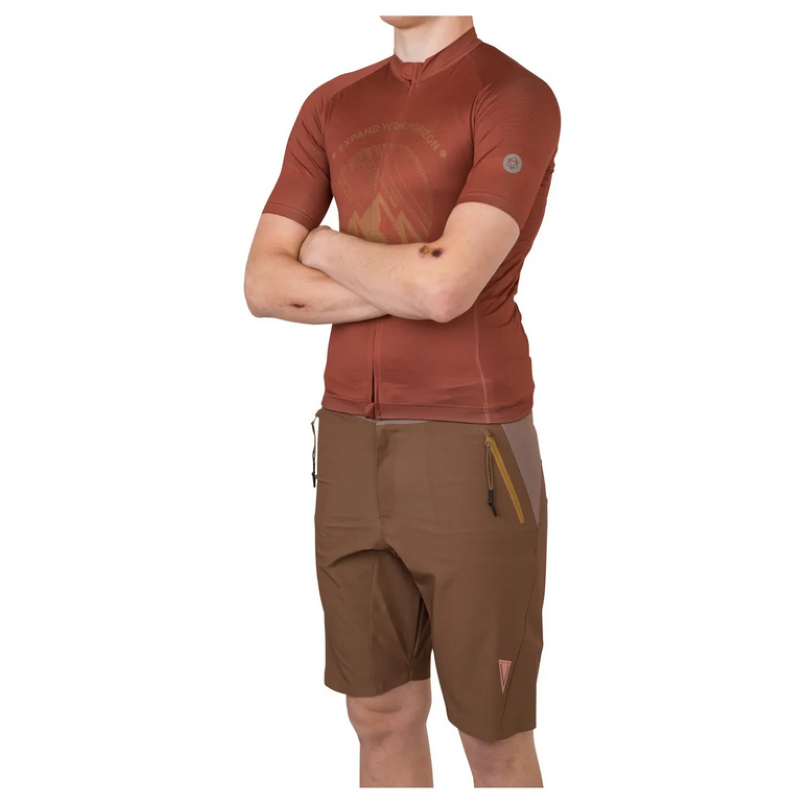 AGU Pantaloncini AGU MTB ebike VENTURE marrone