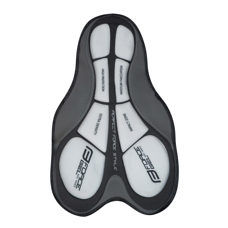 Force Pantaloni MTB FORCE F BLADE con fondello gel ROSSO
