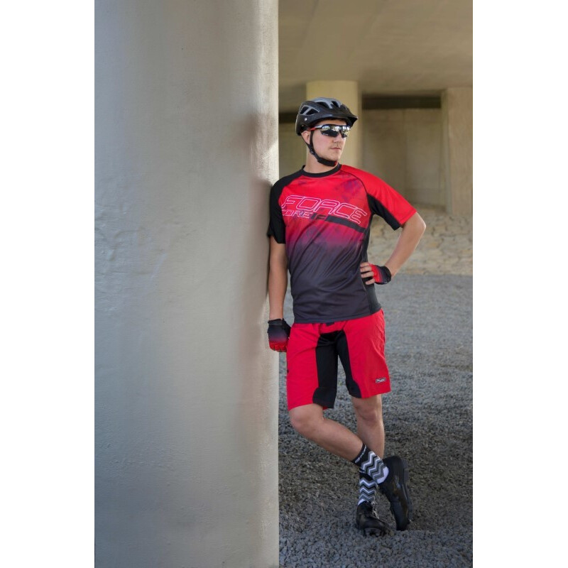 Force Maglia MTB FORCE CORE rosso