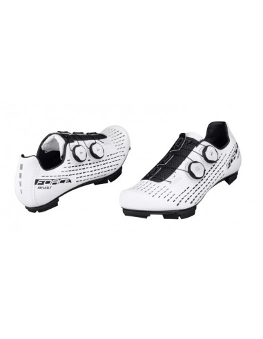 Scarpe per MTB gravel FORCE REVOLT carbon white