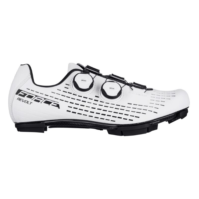 Force Scarpe per MTB gravel FORCE REVOLT carbon white
