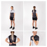Force Maglia ciclismo FORCE donna POINT LADY bianco nero