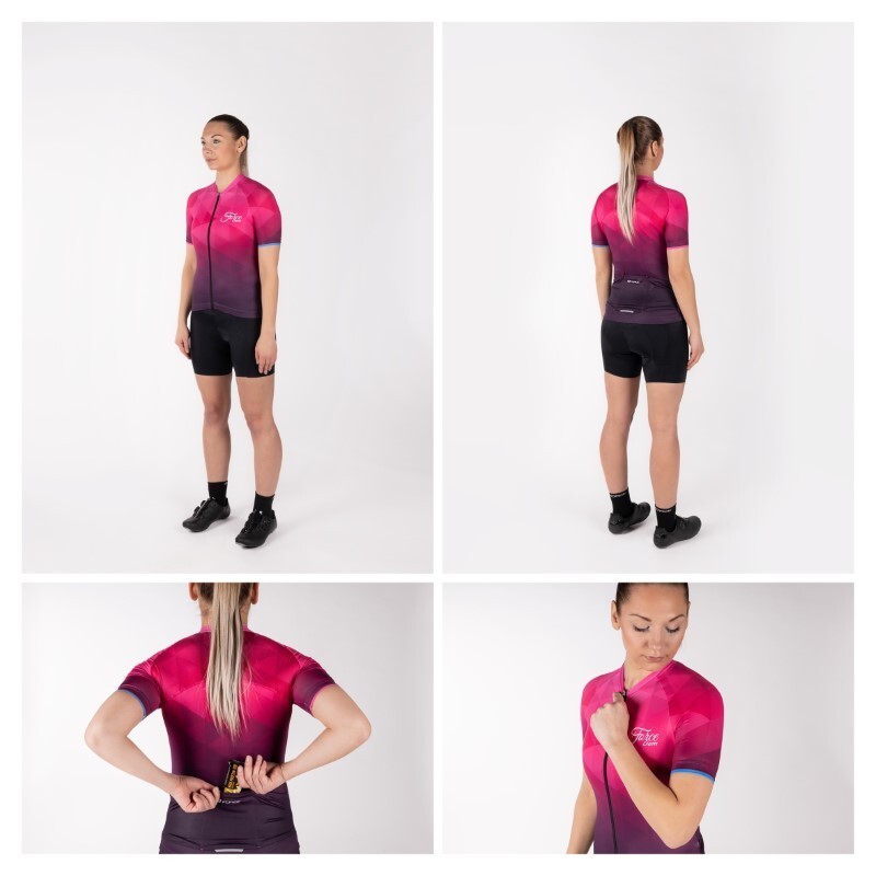Force Maglia ciclismo FORCE donna GEM rosa