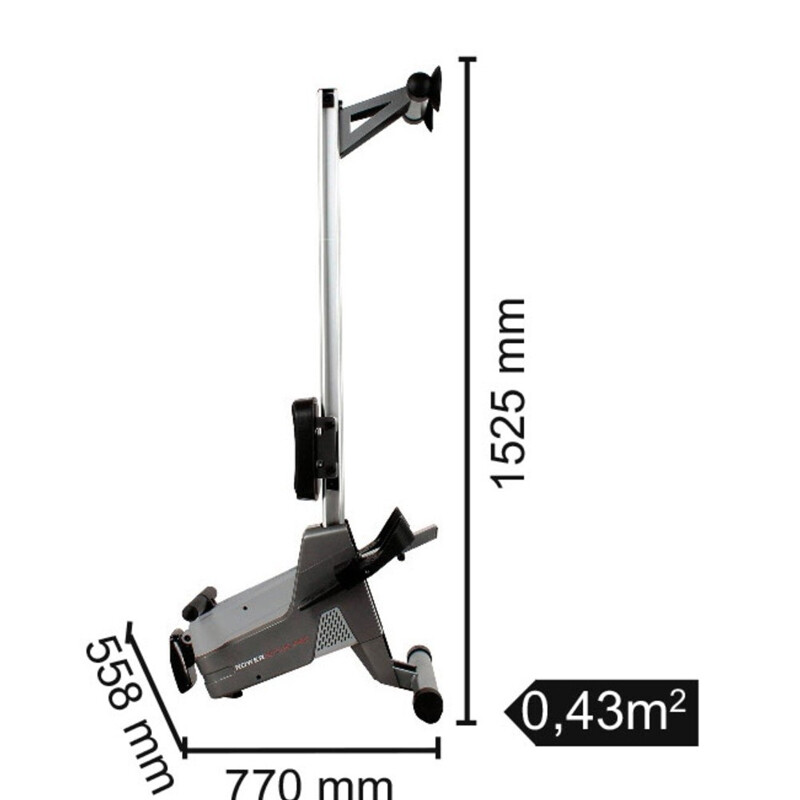 TOORX Vogatori TOORX Vogatore rower ACTIVE PRO elettromagnetico con ricevitore wireless - salvaspazio