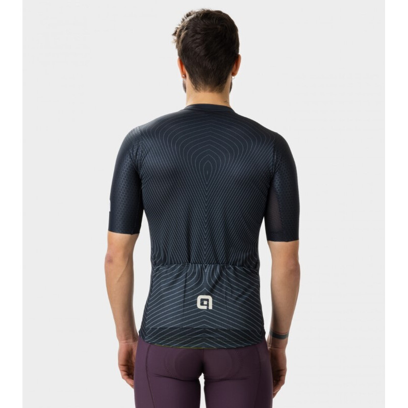 ALE' Maglia ciclismo ALE' PR-S ZIG ZAG nero 2023