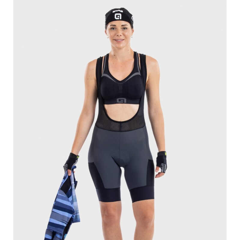 ALE' Pantaloncini ciclismo donna ALE' OFF ROAD - GRAVEL STONES CARGO grigio
