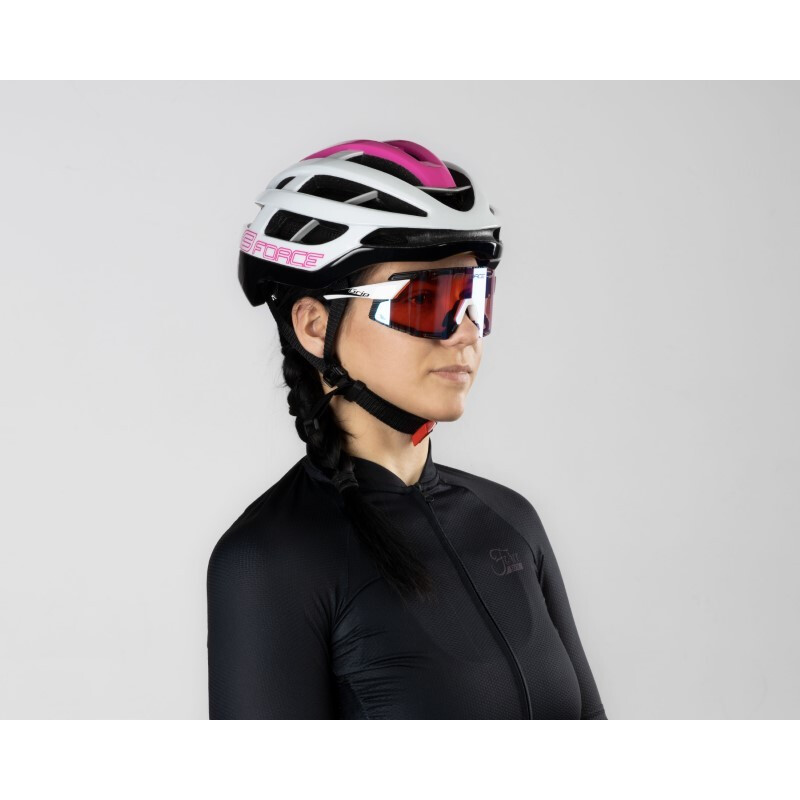 Force Casco bici da strada road Force lynx rosa