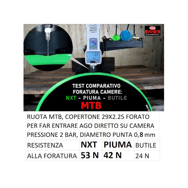 BARBIERI Camera d'aria antiforatura BARBIERI NXT MTB PIUMA 27.5X2.0-2.6 75g