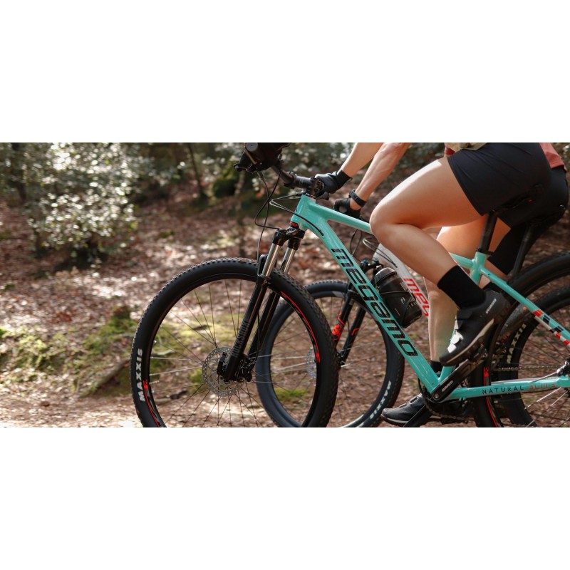 MTB MEGAMO in alluminio NATURAL 50 Shimano 2x8 disco