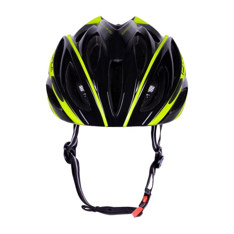 Force Casco bici Force Bull nero fluo