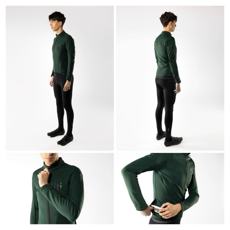 Force Giacca invernale ciclismo antivento FORCE STORY WINTER army