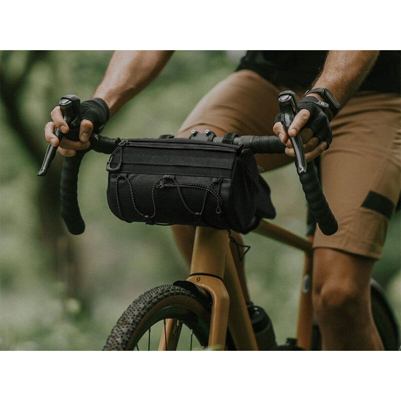 Topeak Topeak Borsello al manubrio Tubular BarBag (3,8 L) nero con cinturini in velcro