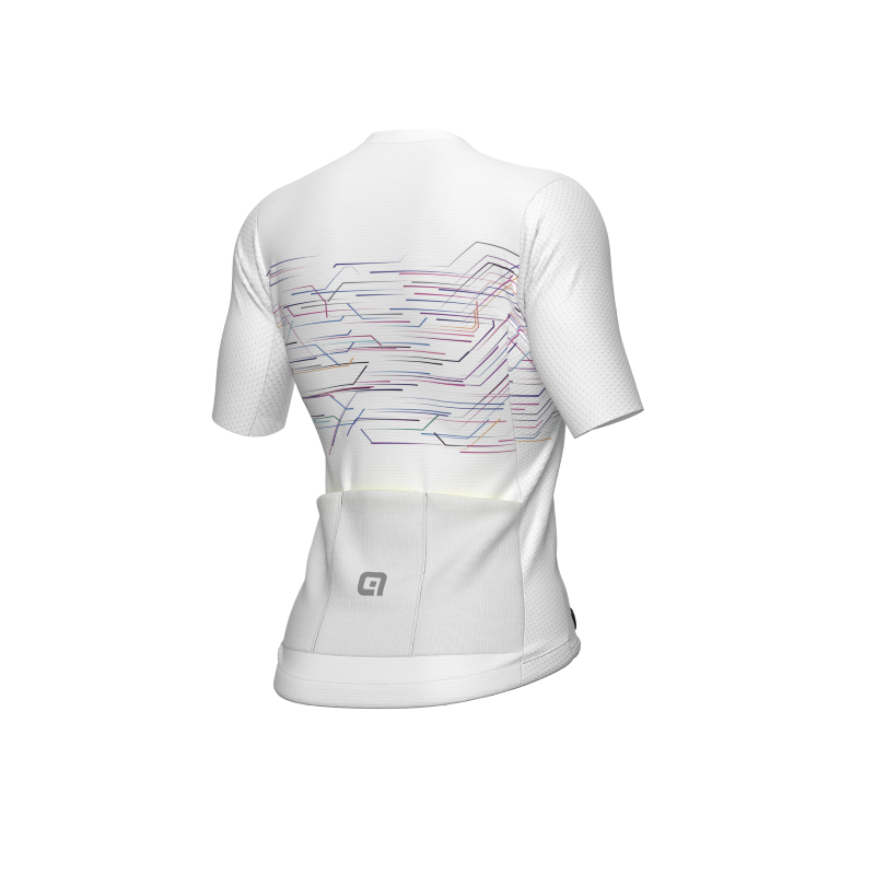 ALE' Maglia ciclismo donna ALE' MEGABYTE PR-E bianco 2024