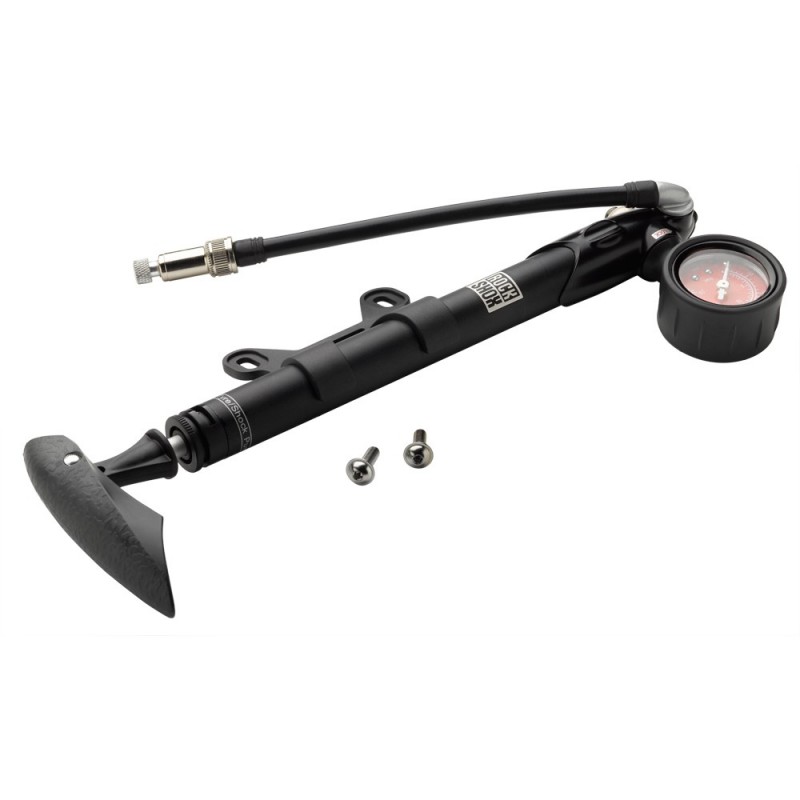 Manometro Sospensioni Pompa Ammortizzatori Moto 300PSI - Mini Compressore Portatile Per Forcella E Sospensione Manometro Precisione Moto - 2