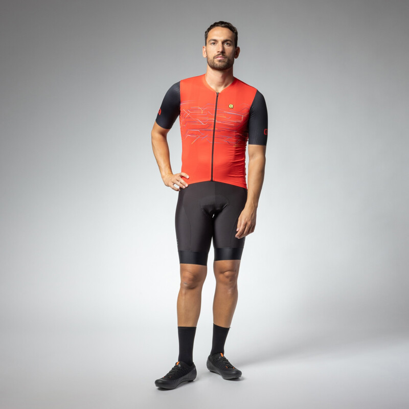 ALE' Maglia ciclismo ALE' MEGABYTE PR-E rosso 2024