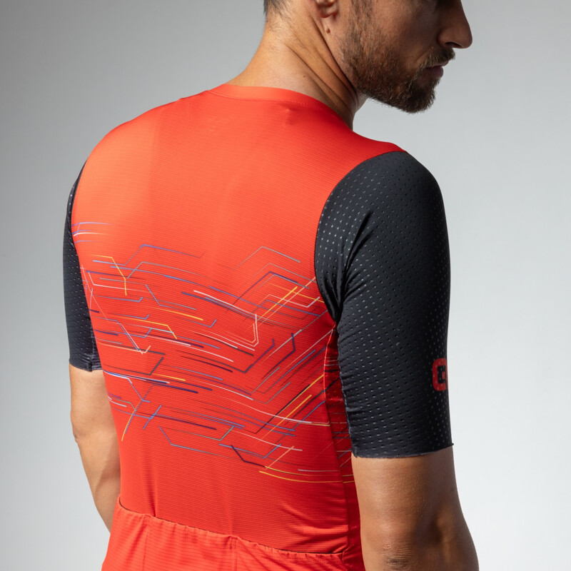 ALE' Maglia ciclismo ALE' MEGABYTE PR-E rosso 2024