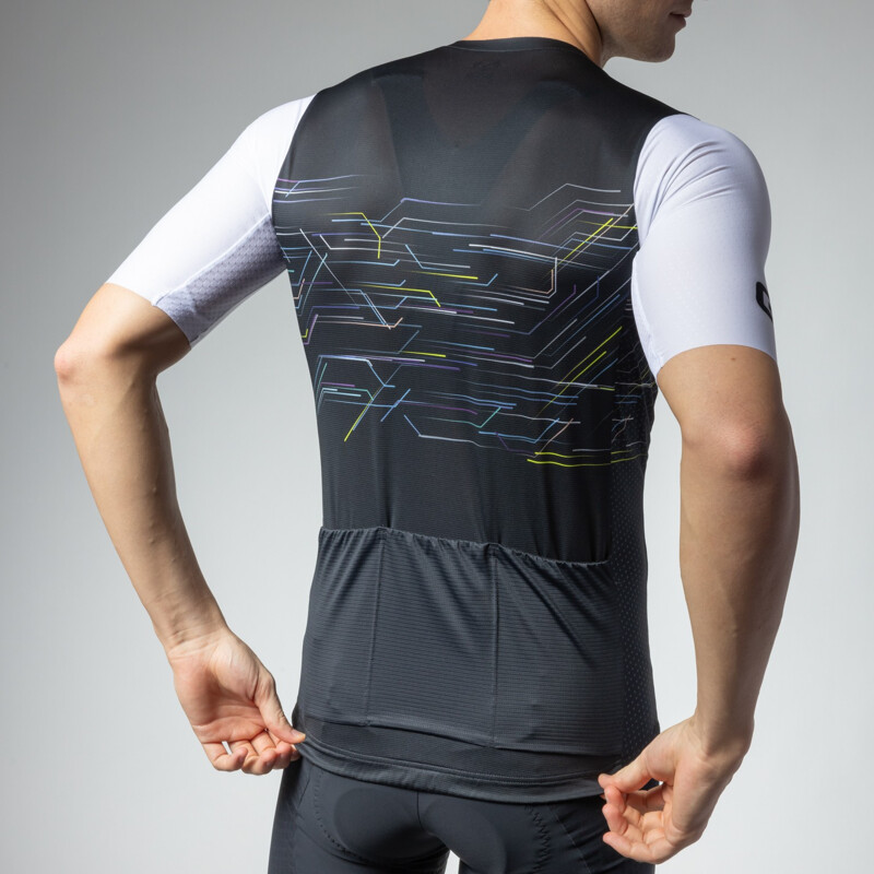 ALE' Maglia ciclismo ALE' MEGABYTE PR-E nero 2025