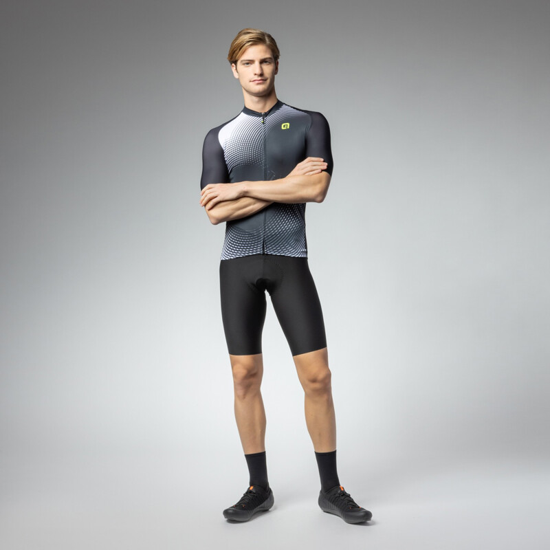 ALE' Maglia ciclismo ALE' OPTICAL PRAGMA nero 2025