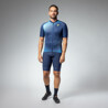 ALE' Maglia ciclismo ALE' OPTICAL PRAGMA blu 2025