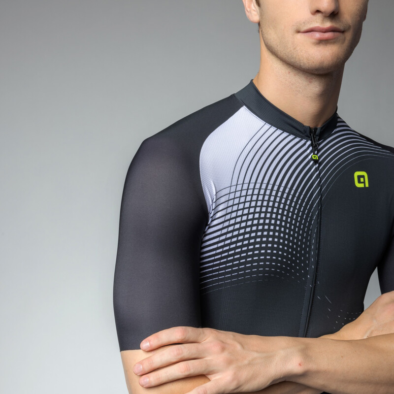 ALE' Maglia ciclismo ALE' OPTICAL PRAGMA nero 2025