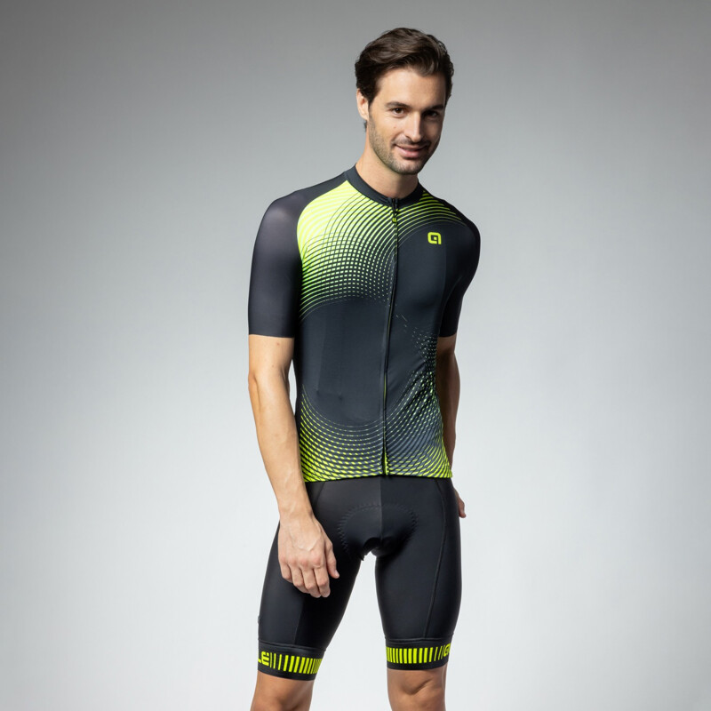 ALE' Maglia ciclismo ALE' OPTICAL PRAGMA giallo fluo 2025