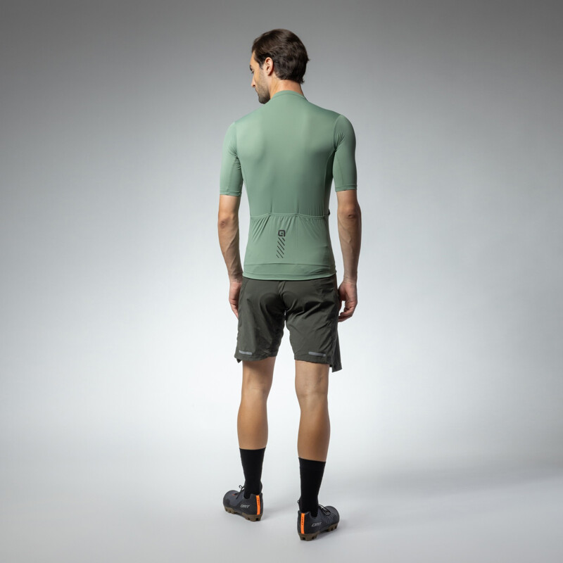 ALE' Maglia ciclismo garvel ALE' COLOR BLOCK OFF ROAD PRAGMA verde militare 2024