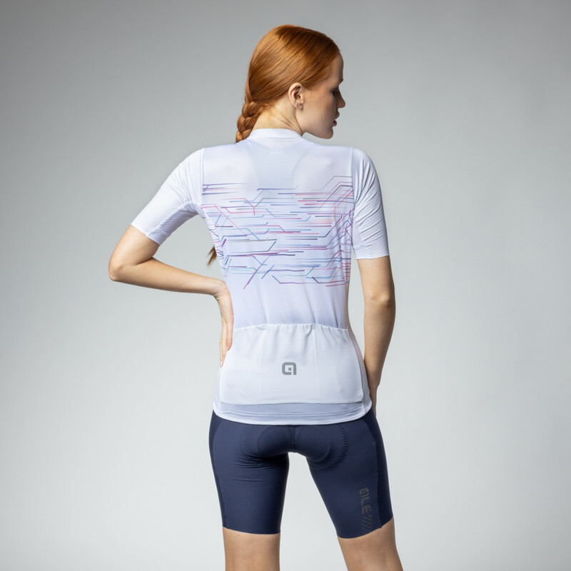 ALE' Maglia ciclismo donna ALE' MEGABYTE PR-E bianco 2024