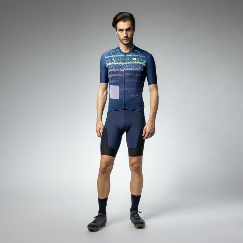 ALE' Maglia ciclismo ALE' CREEK OFF ROAD - GRAVEL blu 2024