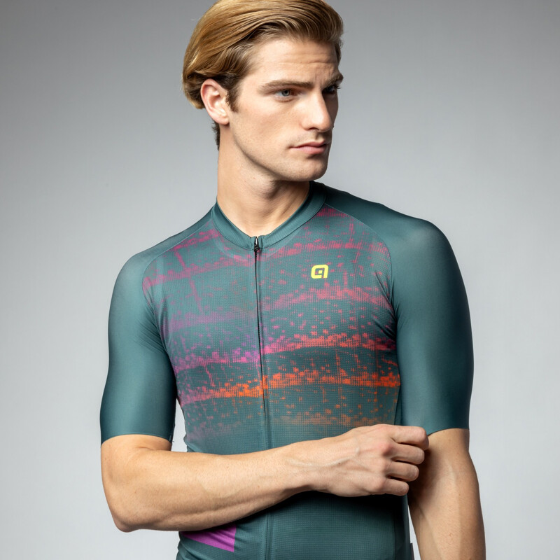 ALE' Maglia ciclismo ALE' CREEK OFF ROAD - GRAVEL verde bosco 2024