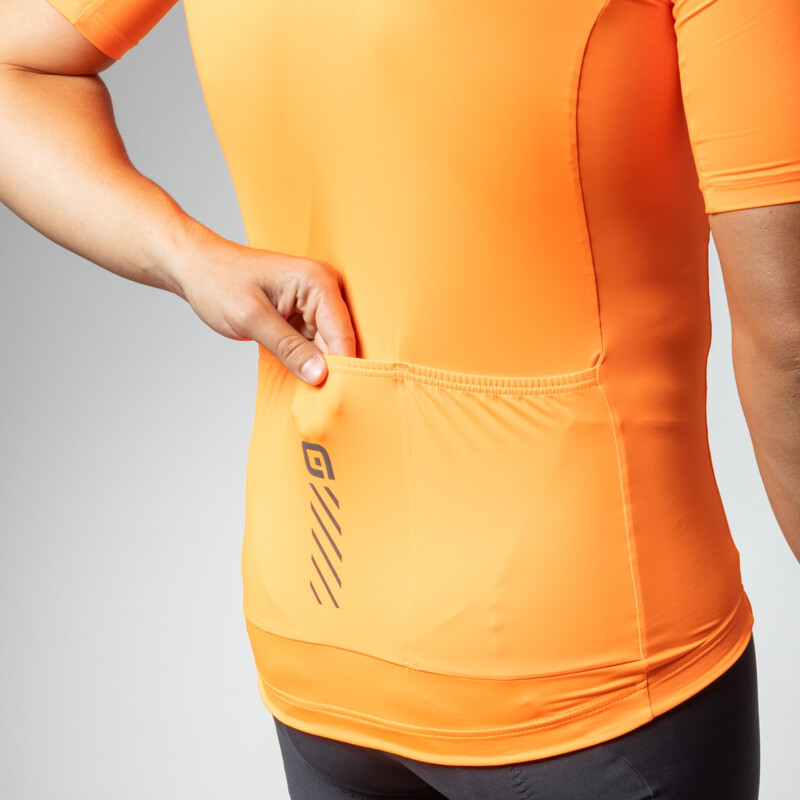 ALE' Maglia ciclismo ALE' COLOR BLOCK PRAGMA arancio fluo 2024