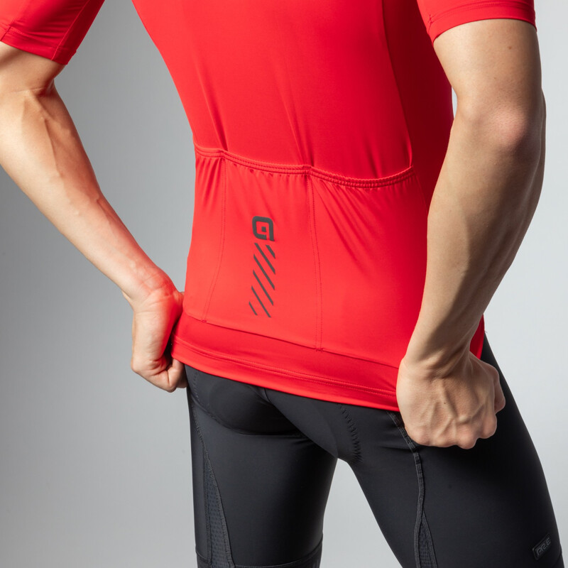 ALE' Maglia ciclismo ALE' COLOR BLOCK PRAGMA rosso 2024
