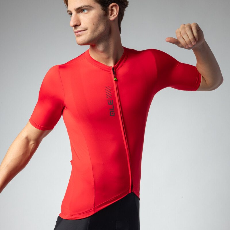 ALE' Maglia ciclismo ALE' COLOR BLOCK PRAGMA rosso 2024