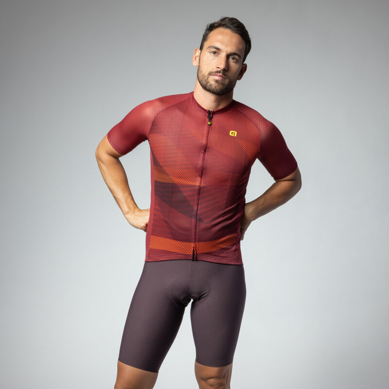 ALE' Maglia ciclismo ALE' CONNECT PRAGMA bordeaux 2025