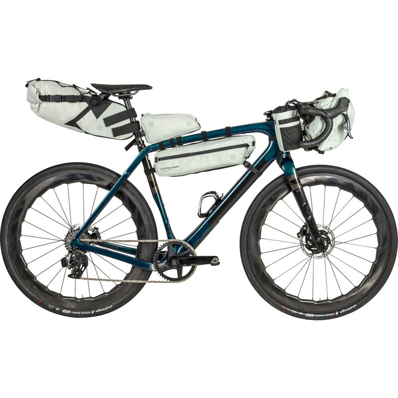 AGU Borsa orizzontale al telaio bikepacking AGU VENTURE 3 litri verde pistacchio