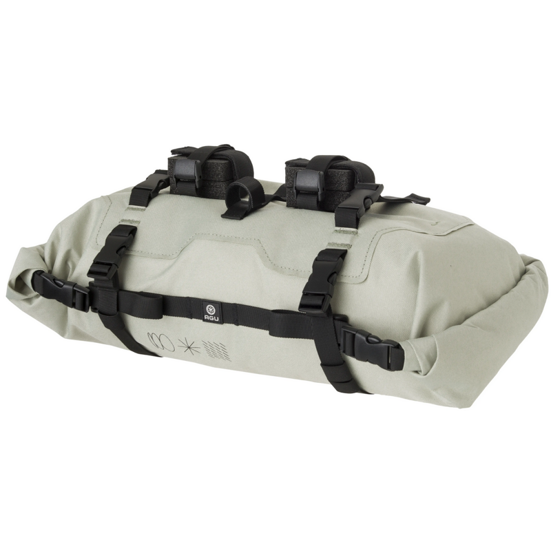 AGU Borsa anteriore al manubrio bikepacking  AGU VENTURE 17 litri verde pistacchio