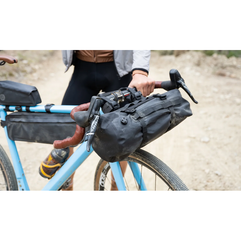 AGU Borsa anteriore al manubrio bikepacking AGU EXTREME Nero 9,6 litri Waterproof