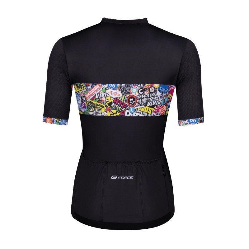 Force Maglia ciclismo FORCE donna VIVID nera