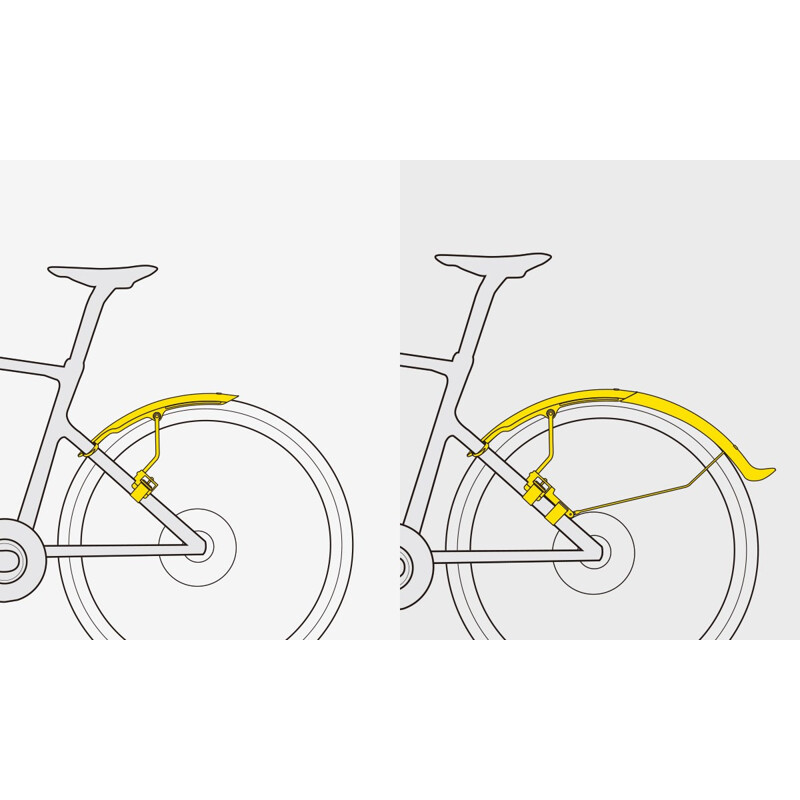 Topeak TOPEAK parafango posteriore TetraFender G2 - per ruote 650C - 700C