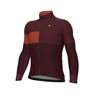 ALE' Giubbino invernale ciclismo idrorepellente ALE' PR-E GEOMETRIC bordeaux 2025
